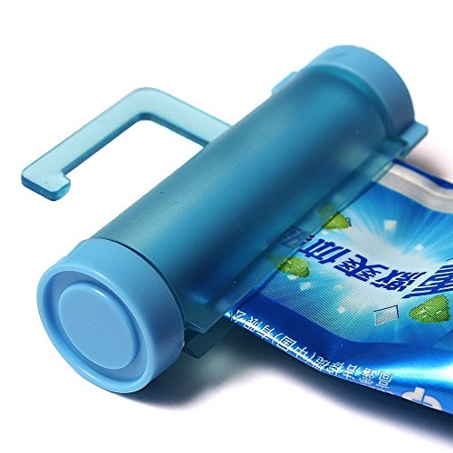 Sky Fish Squeezer Plastic Rolling Tube Toothpaste Dispenser Toothpaste Holder Toothpaste Press Holder Suitable for cosmetics and toothpaste and so on blue