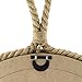 Stonebriar Decorative Oval Rope Mirror with Hanging Loop, Unique Wall Décor