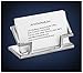 ArtsOnDesk Modern Art Business Card Stand Holder St201 Stainless Steel Silver color Patented Luxury Desk Accessory Name Card Case Office Organizer Gift for any Occasions