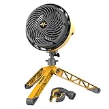 Vornado EXO5 Heavy-Duty Shop Air Circulator Fan with High-Impact Housing, Collapsible Tripod Base, Clamp Attachment
