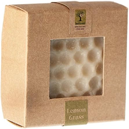 Last Forest Honey Bee Wax Lemon Grass Pebbles Comb Soap Bath Care - 2.6 Ounce