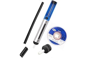 MOGAOPI Desoldering Pump Solder Sucker, Desoldering Wick, Solder Wick (2.5mm Width, 1.5m Length) Solder Braid, Desoldering Vacuum Pump Solder Removal Tool Kit