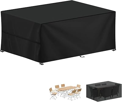 LAMUNI Outdoor Table Cover Rectangular 200x100x75cm Waterproof UV 420D Oxford