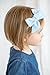 3 Baby Girl Hair Bows on Nylon Headbands | Fabric 