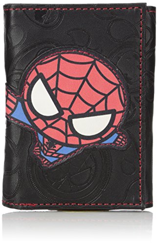 Marvel men s trifold wallet in collectible tin box, new kawaii sp…