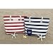 PortoVino Beach Wine Tote (Red/White) - Beach Bag with Hidden, Insulated Compartment, Holds 2 bottles of Wine!