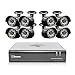 Swann HD (1280 x 720) Security System, 8 Channel DVR with 8 x High Definition 1MP Pro-A850 Weatherproof Aluminum Surveillance Cameras, Motion Detection day/night, HDMI & VGA output, Smartphone Viewing (SWDVK-844008)