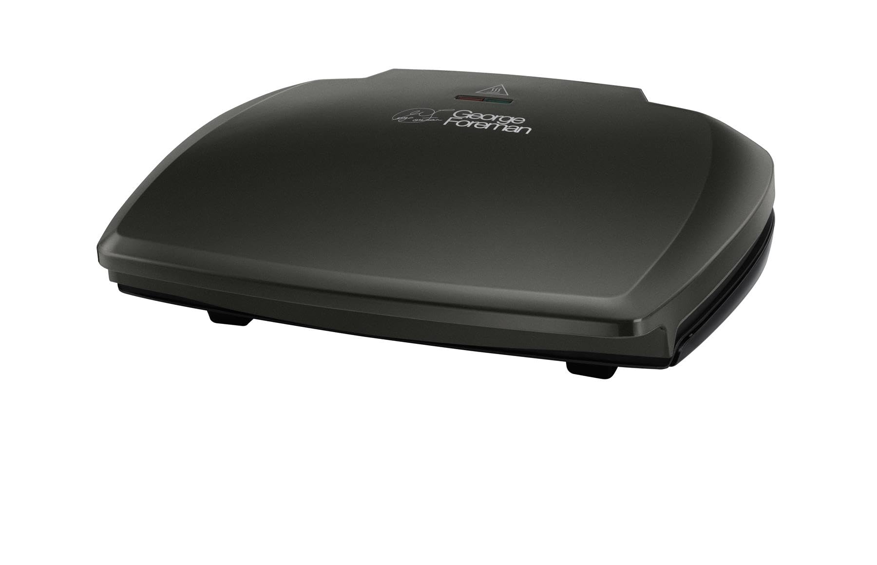 George Foreman Large Electric Grill [Non stick, Healthy, Griddle, Toastie, Hot plate, Panini, BBQ, Energy saving, Vertical storage, Easy clean, Drip tray, Ready to cook light] Black, 2400W 23440