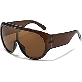 SODQW Oversized Sunglasses for Women and Men Large Frame Sunglasses UV Protection Eyewear for Driving and Beach