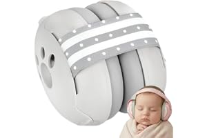 Abafador Protetor de Ruídos Infantil Bebê Ajustável Protetor Auricular de Som para Crianças e Recém-Nascidos Acalma e Protege Audição Ideal para Autismo, Viagens e Sono Fone Abafador de som