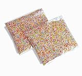 Oiuros Colorful Mini Styrofoam Foam Balls for Slime, 0.1-0.18 Inch Household School DIY Creative Arts Crafts Decorations - Mixed colors (24000 Foam Balls)