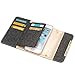 iPhone 8 Plus Case,iPhone 7 Plus Case, LONTECT Bling Glitter PU Leather 7 Card Slots Wallet Case Handbag with Detachable Magnetic Back Case & Metal Chain for Apple iPhone 8 Plus/iPhone 7 Plus - Black