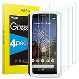 SPARIN [4 Pack] Screen Protector for Google Pixel 3a XL, Upgraded Tempered Glass Screen Protector for Pixel 3a XL with Alignment Frame/Easy Installation/Free Bubble