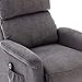 BONZY Classic Power Lift Chair Soft and Warm Fabric with Remote Control for Gentle Motor, Gray