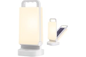 LEPWINGS Solar Camping Lantern 6000mAh, USB Rechargeable Camping Light & Power Supply, Dimmable LED Night Lamp with Up to 80Hrs Runtime, Survival Gear for Emergency, Hurricane, Hiking & Outdoor, Indoor Use