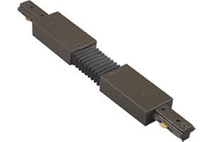 WAC Lighting HFLX-DB H Track Flexible Track Connector, Dark Bronze