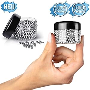 JEFF Reinigungsperlen [1000 Kugeln] Die Lösung für kratzfreie & mühelose Reinigung von Flaschen, Karaffen, Dekanter – Rostfreie Edelstahl Reinigungskugeln – Lebenslanger universal Flaschenreiniger