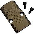 GOTICAL RMR Cover Plate for Glock 17 19 26 Cut Slides, Aluminum Black Finish