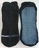 Right Purpose Bamboo Non Slip Yoga, Barre, and Pilates Socks for Women-So Grippy So Soft. Great For Hospital Stays Too!