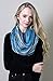 Women’s Festival Bliss Shimmer Infinity Scarf, Loop Shawl (Turquoise Bliss)