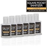 Antibacterial Travel Hand Sanitizer Gel with Aloe Vera by L’AUTRE PEAU - Liquid Instant Hand Cleaner - Citrus Scented Square Pocket Sanitizer - 6 Piece Pack - (0.5 oz.)