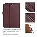 ProCase Samsung Galaxy Tab A 9.7 Case - Standing Cover Folio Case for 2015 Galaxy Tab A Tablet (9.7 inch, SM-T550 P550), with Multiple Viewing Angles, auto Sleep/Wake, Document Card Pocket (Brown)