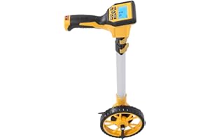 YUNIR Measuring Wheel Digital Display,Digital Distance Measurement Wheel with Backlit Display High 5 Data Store,Multifunction Metric Imperial