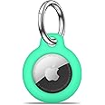 MOLOSLEEVE Airtag Holder Air Tag Case with Keychain, Anti-Scratch Airtags Key Chain for Apple Air Tags, Airtag Accessories for GPS Item Finder Tracker, Mint Green
