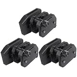 Loglife Tactical Magazine Pouch Pistol Bag Multi-Angle Speed Molle Holster Mag Pouch for IPSC USPSA IDPA Competition 1.5'' Belt (Black) (3PCS BK)