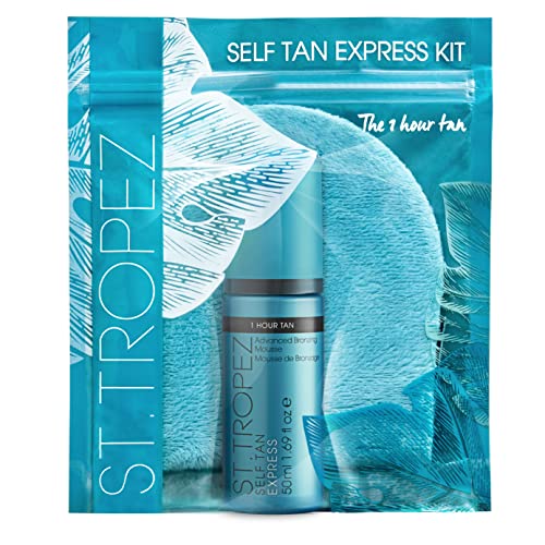 St. Tropez Self Tan Express Starter Kit, Mini SelfTan Set for a Natural Glow, TravelSized