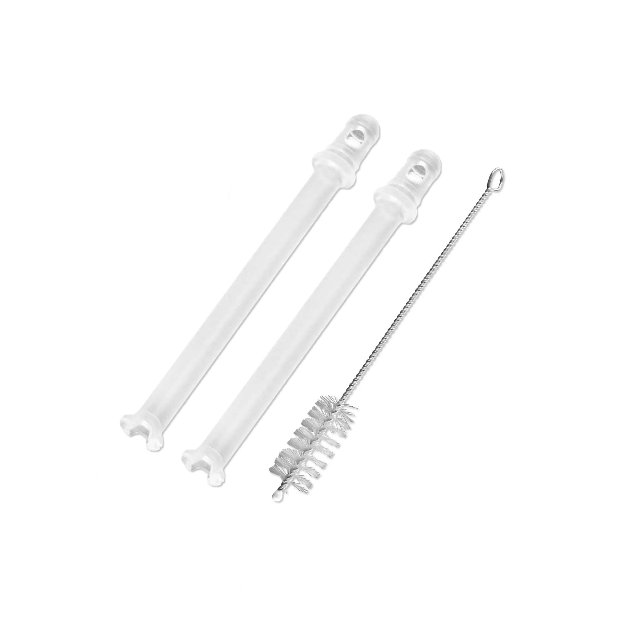 DEKAROX 2 x Milk Intake Tube 101 mm + Cleaning Brush for DeLonghi 5313226701 for Coffee Machines Fully Automatic Coffee Machines such as EN520 Nespresso Latissima