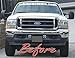 Ford Chrome 05-07 Super Duty/Excursion Grille Fits 99-04 Including XL, XLT, Limited, Eddie Bauer - Brand New Parts with Factory Clips & Screws- Direct Replacement Modified Grille Kit 1999-2004