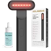 Solawave 4-in-1 Radiant Renewal Red Light Therapy Wand & Renew Complex Activation Serum | Beauty Device for Face & Neck | Serum Boosts Anti-Aging Effects, Reduces Wrinkles, Dark Circles & Puffiness