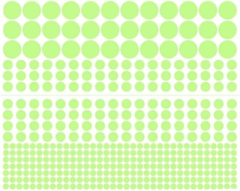 View 1 of 1 Sheet 407 Pcs Glow in The Dark Wall Stickers, Removable Glow in Dark Dots Wall Decals, Adhesive Dots Luminous, Glow in The Dark Ceiling Stickers, Wall Treatments and Supplies, Wall Stickers