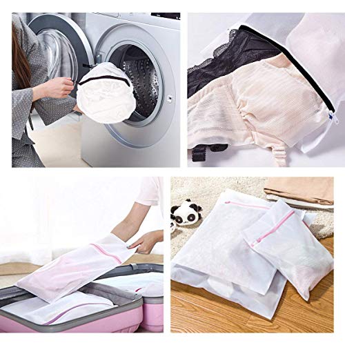 Sebami Bolsas para la colada, 8Pcs Bolsas de Lavandería Bolsas de Lavado Bolsas para Lavadora para Ropa Delicada de Malla Bolsa de Ropa Sujetador Bolsa del Calcetín
