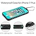 Meritcase Waterproof Case for iPhone 7 Plus/8 Plus (Aqua)