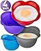 Kitzini Poached Egg Cup. Egg Coddler 4 Set. BPA Free. Microwave Egg Poacher. Nonstick Egg Pod Perfect Silicone Egg Poacher. Easy to Use & Clean. No Mess. 4 Silicone Egg Molds. Dishwasher Safe