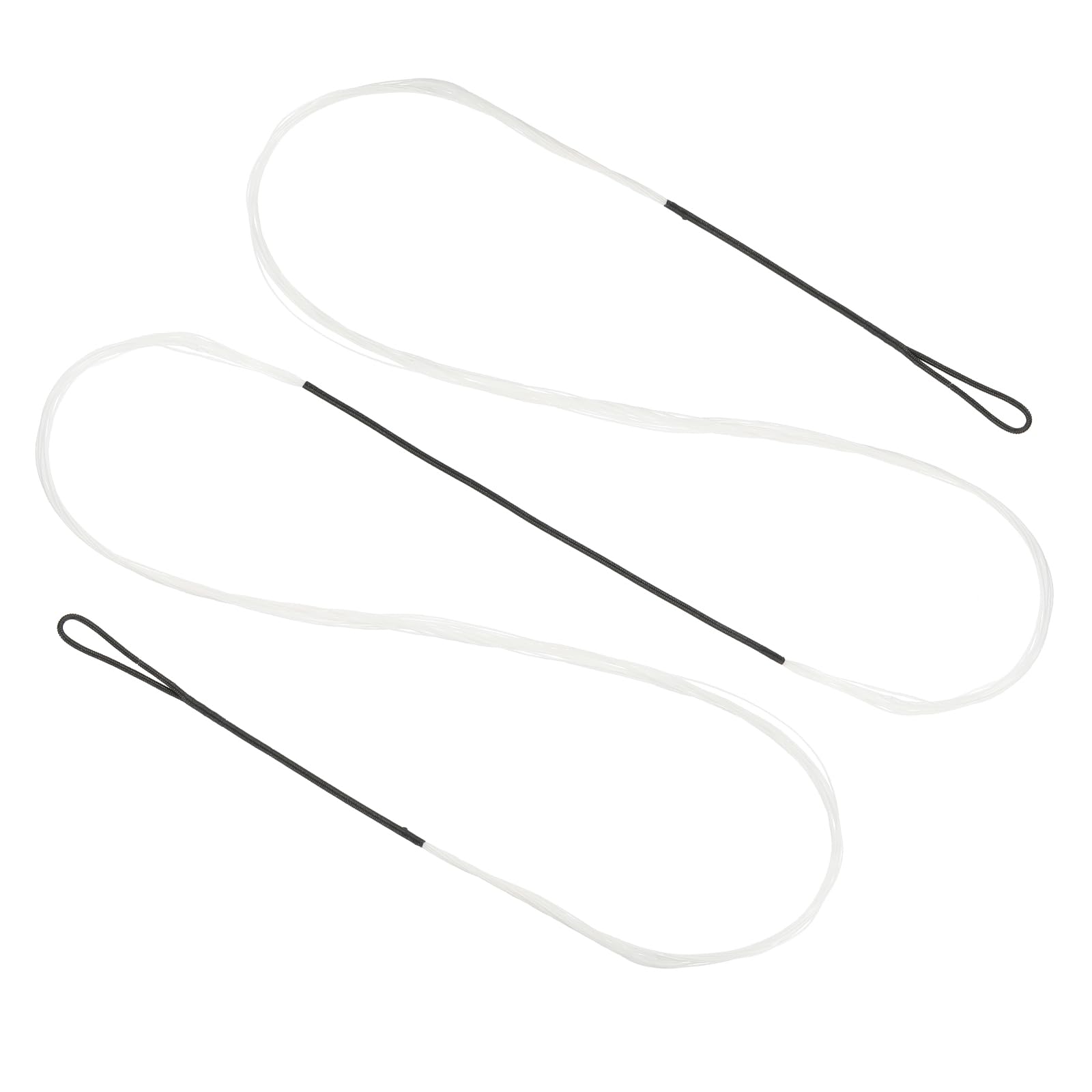 PATIKIL Recurve Bow String, Archery Bowstrings Replacement 14 Strands Longbow String for Universal Archery Equipment, White AMO 70"(Actual 66")