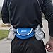Running water bottle belt, Runners Hydration Waist Pack Includes 2 BPA Free 9oz Water Bottles by Govivo (blue)