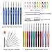 54PCS Crochet Hooks Set with Storage Bag, 12 Extreme Long Ergonomic Crochet Hooks & 8 Lace Crochet Hooks with Crochet Accessories