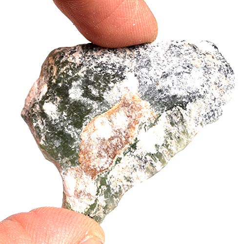 gemhub Untreated Raw Rough Serpentine 170.50 Ct. Certified Healing Crystal Natural Green Serpentine Gemstone - Image 5
