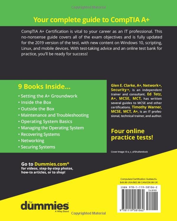 CompTIA A+ Certification All-in-One For Dummies (For Dummies (Computer/Tech))