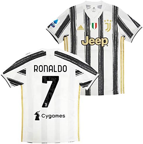 Amazon Co Jp Adidas アディダス ユベントス 21 ホーム 半袖 ユニフォーム No 7 ロナウド セリエaフルパッチ Cygamesスポンサー付き Ei94 Cr7 Serie Full スポーツ アウトドア