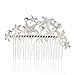 AW Bridal Wedding Hair Comb Floral Gold Leaves Bridal Hair Accessories for Bride Bridesmaids