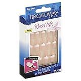 Kiss Broadway Nails Kit, Real Short Length, Rose, 24 Count