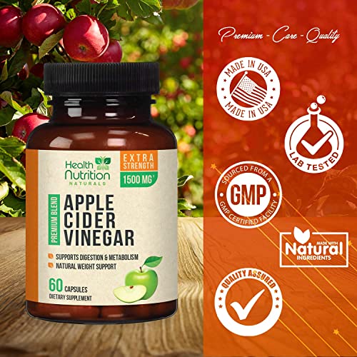 Apple Cider Vinegar Capsules High Potency Complex with Potassium