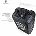 PRORECK Portable Speaker 8 Inch 2-Way Rechargeable Powered Dj/PA System with Wired Microphone LED Lights Function Bluetooth/USB Drive/FM Radio/Remote Control(FREEDOM 8)