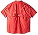 Columbia Men's Bonehead Short Sleeve Shirt, Sunset Red, Medium
