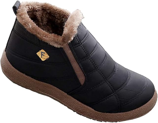 mens fur lined winter boots uk