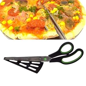 Keuken Gadget 2 in 1 Pizza Schaar Cutter Slicer Lade Divider Voedsel Serveerwerk Gereedschap Chopper Pizza Cutter Non…